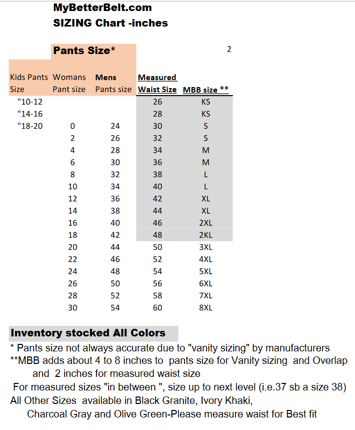 ABP (Anti Belly Pain) No Buckle Flex/Stretch Belt